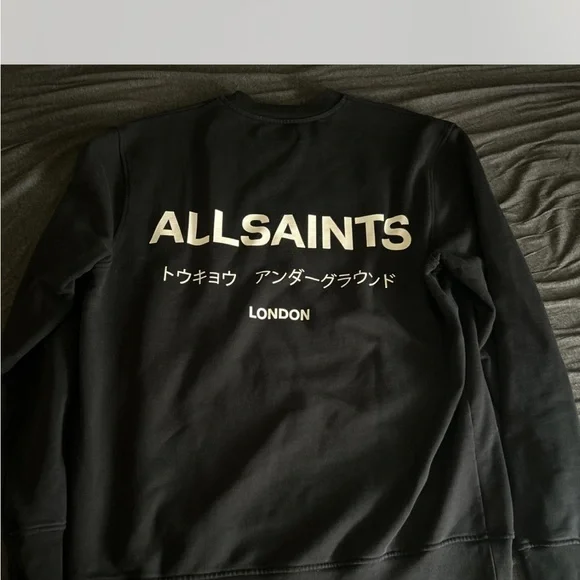All Saints oversized underground crewneck sweatshirt - Picture 2 of 3